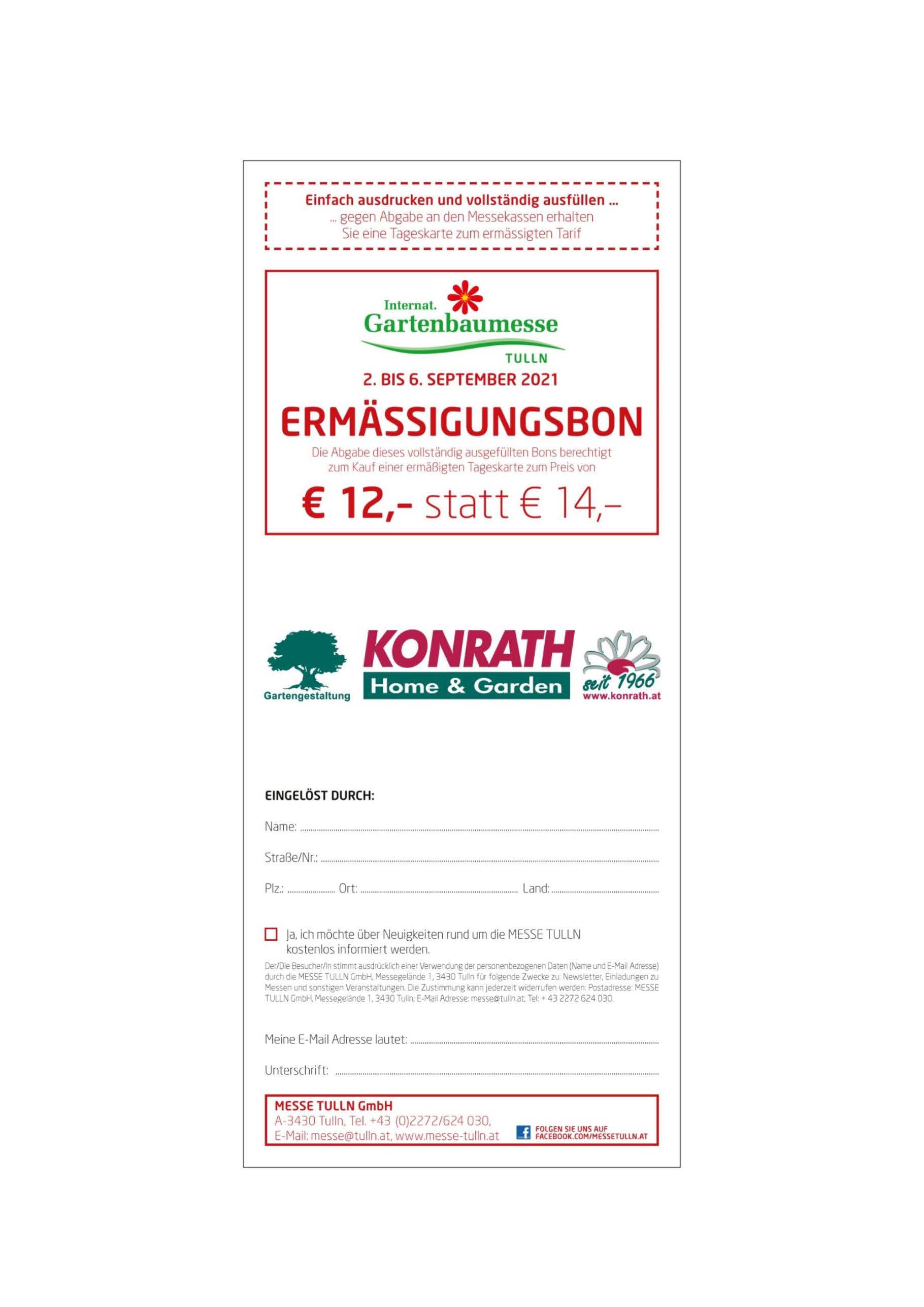 Digitaler Ermäßigungsbon